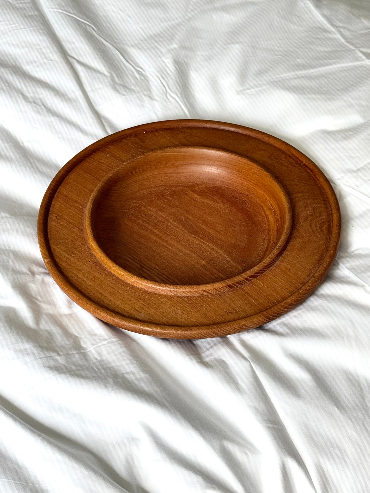 Teak skål