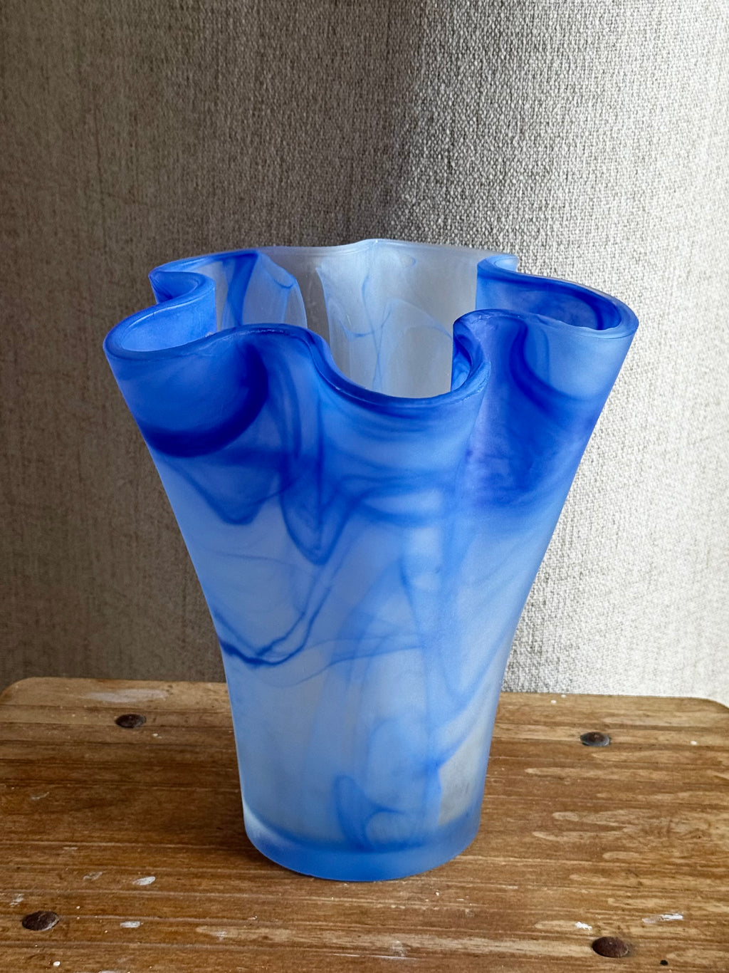 Blå vase