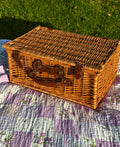 Picnickurv i pileflet med indhold