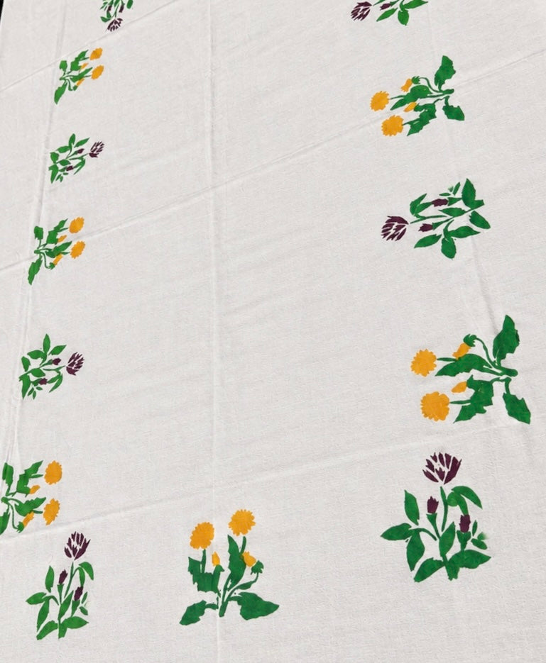 Dug med blomstermotiver