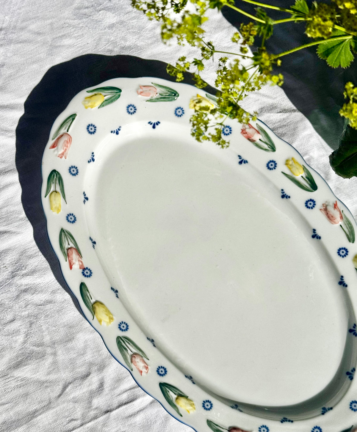 Håndmalet fad