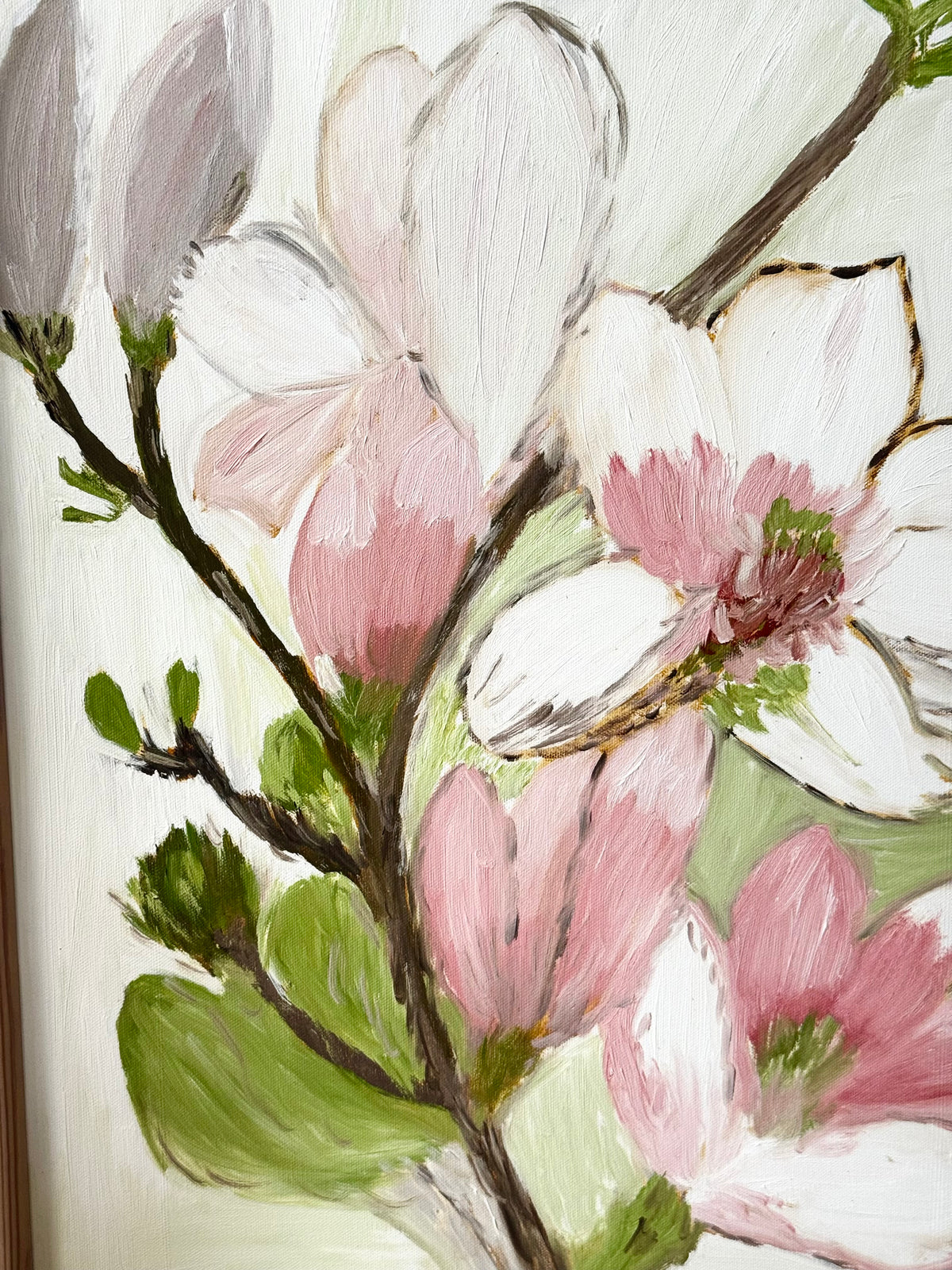 Håndmalet blomstermaleri