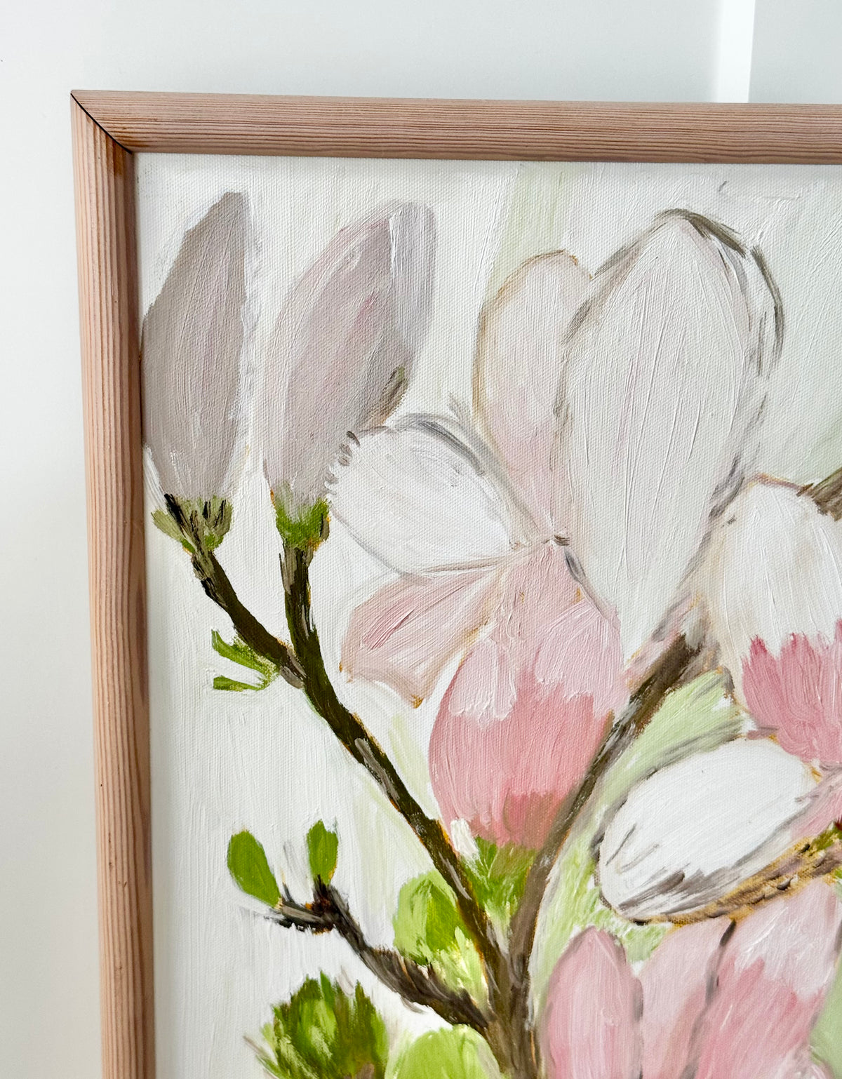 Håndmalet blomstermaleri
