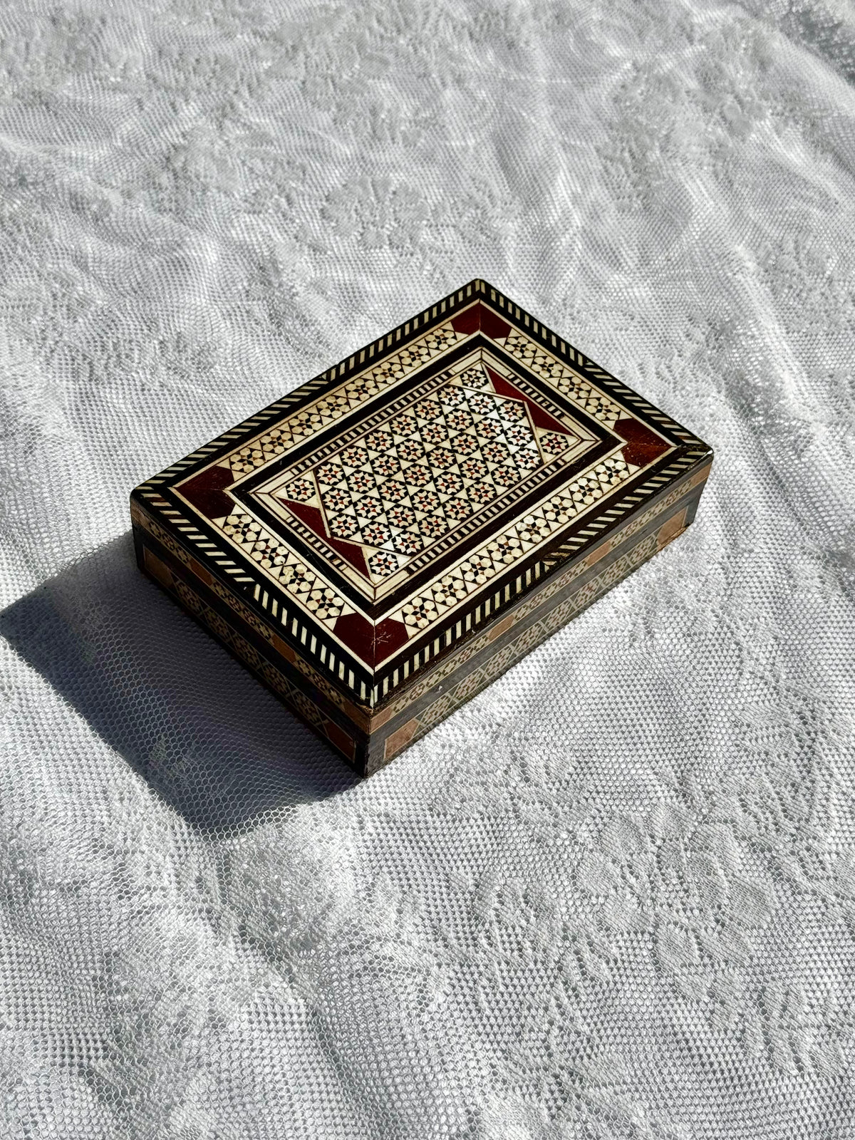 Vintage mellemøstlig smykkeskrin