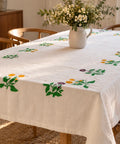 Dug med blomstermotiver